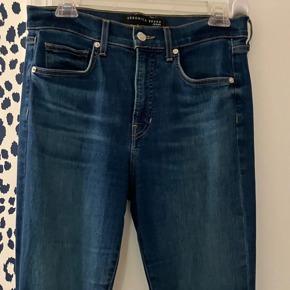 Veronica Beard Beverly skinny flare high rise jeans - Picture 9 of 12